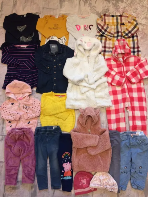 Baby Girls Clothes Bundle 18-24 Months Next TU Etc All in One Hoodie Dress Tops