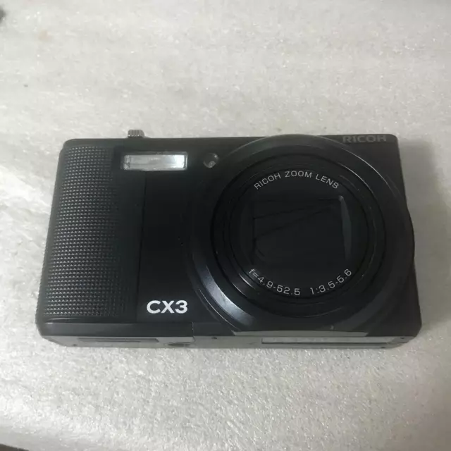 Ricoh CX3 Optical Wide Zoom Compact Digital Camera Tested & Works
