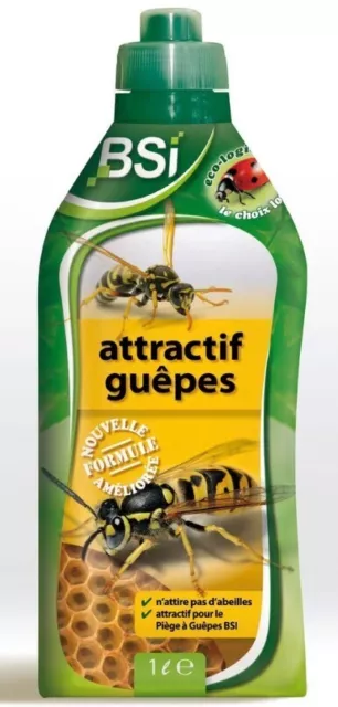 Attractif appât piège à guêpes frelons 1 litre BSI