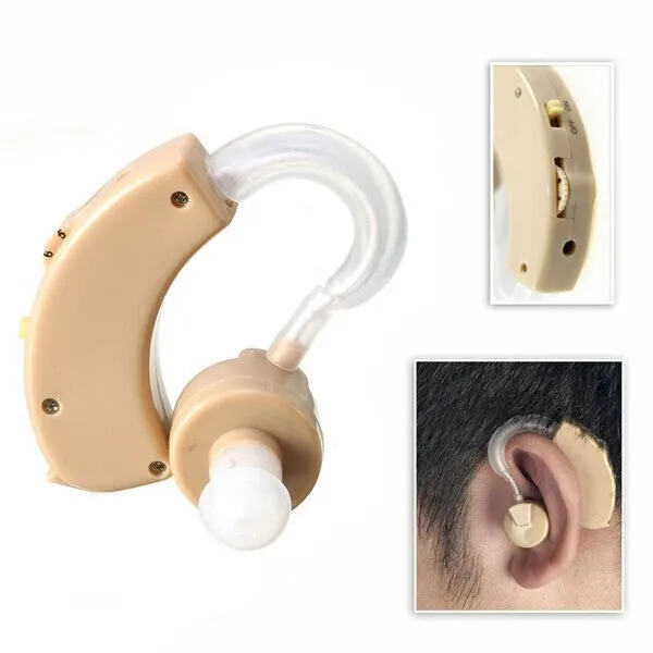Mini apparecchio acustico ricaricabile amplificatore suoni udito orecchio  1088F