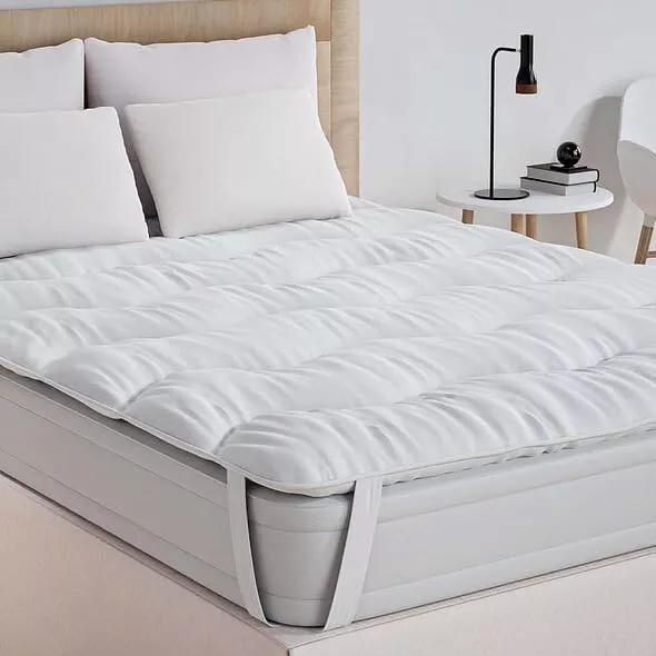 Surmatelas matelassé effet vague pour un moelleux et confort optimale