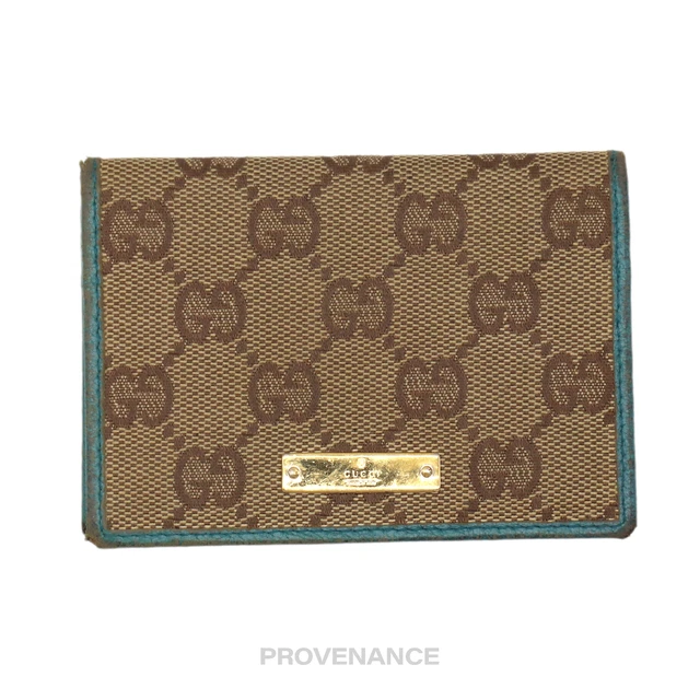 Gucci Card Wallet - GG Canvas Blue