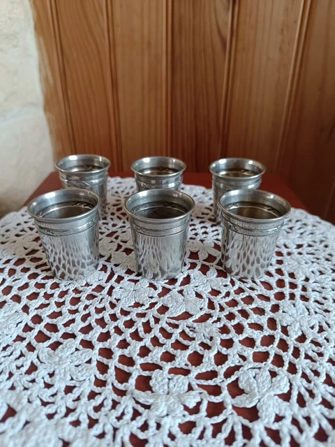 Timbale Tonneau Filets en métal argenté