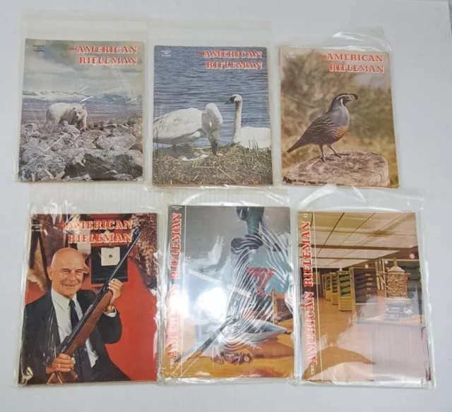 American Rifleman Magazines Lot Of 6 Vintage