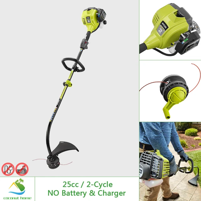 RYOBI 25CC GAS String Trimmer Attachment Capable Full Crank Curved