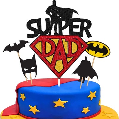 Inc Cake Topper Silhouette Batman Decorazioni Torta Dhr Worldwide 