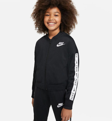 Nike Sportswear Tuta Giacca Junior Nero Taglia UK 13-15 anni * REF184