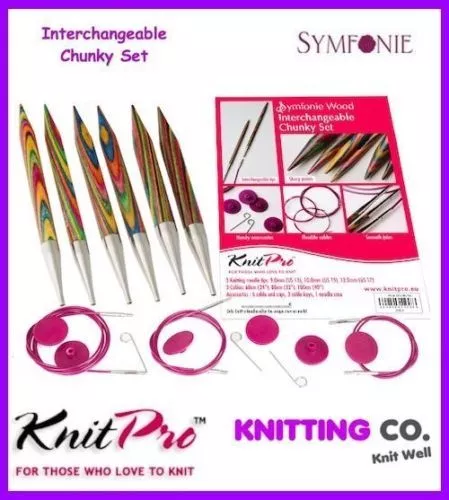 KnitPro Symfonie Wood IC Circular Knitting Needles - Chunky Set Knit Pro