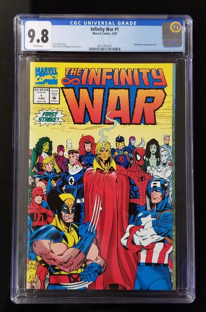 Infinity War 1 Cgc 9.8 Marvel Comics 1992 Jim Starlin Ron Lim Al Migrom