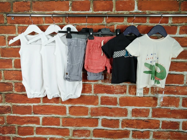 Baby Boys Bundle Age 3-6 Months M&S Gap Etc Trousers Shorts T-Shirt Vest 68Cm