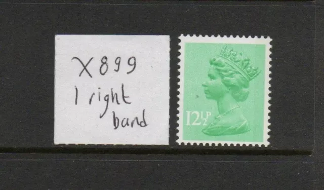 Machin - MNH/UM - 12 1/2p light emerald - SG X899 (one right phosphor band)