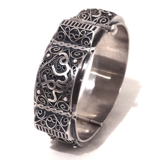 Bracelet Argent Oriental – Poinçon Crabe – Argent Massif