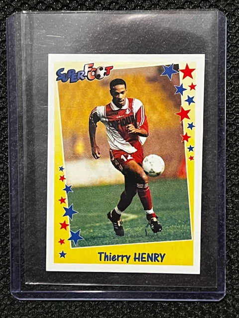 PANINI CARD FOOT 99 THIERRY HENRY ROOKIE MONACO