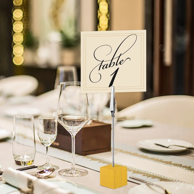 Porta Memo Per Matrimoni 12 Clip Portasegnaposto A Forma Di Cuore Con Base - MetallO Oro Rosa Per Matrimoni, Feste E Ufficio Portacarte A Cuore