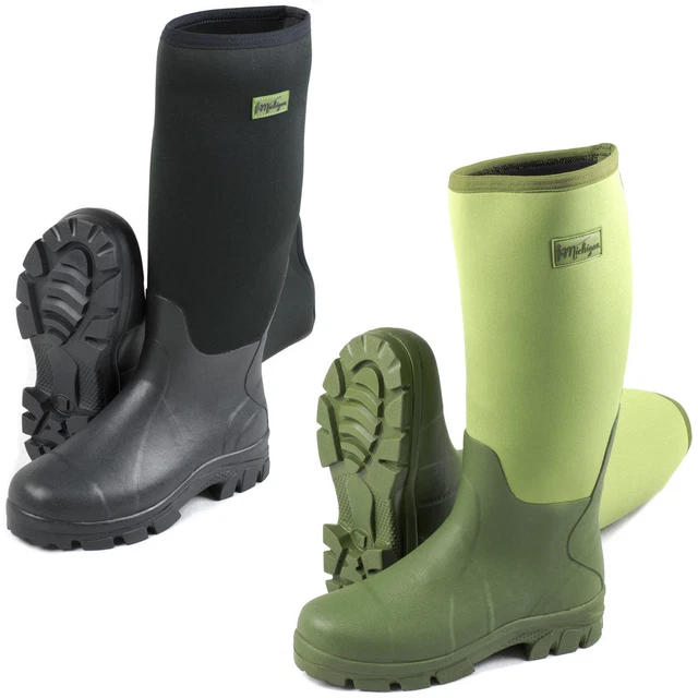 MICHIGAN NEOPRENE WATERPROOF Wellington Fishing Boots Wellies