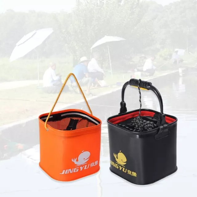 Lightweight EVA Fish Bucket Portable Collapsible Live Fish Box for