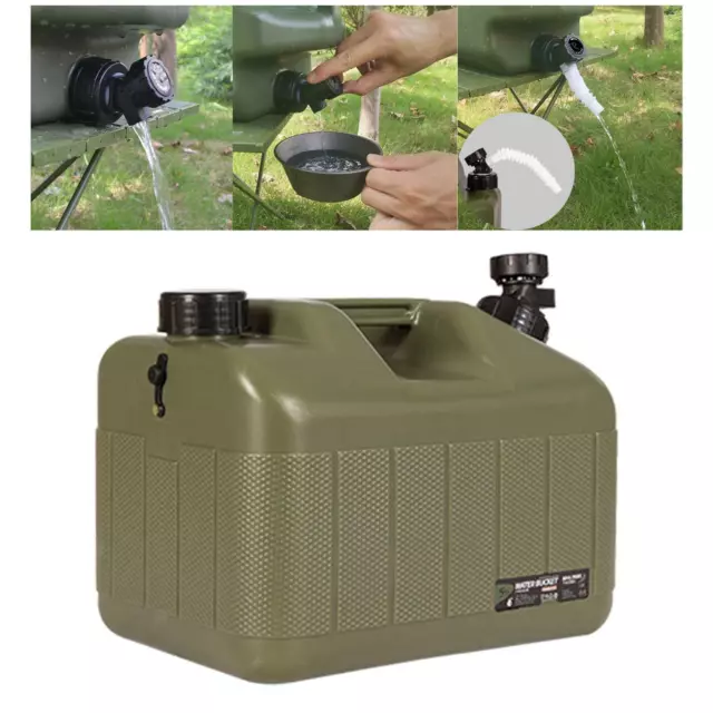 Tragbarer 10 Liter Wasserbehälter mit Wasserhahn, Wasserspeicher, Camping