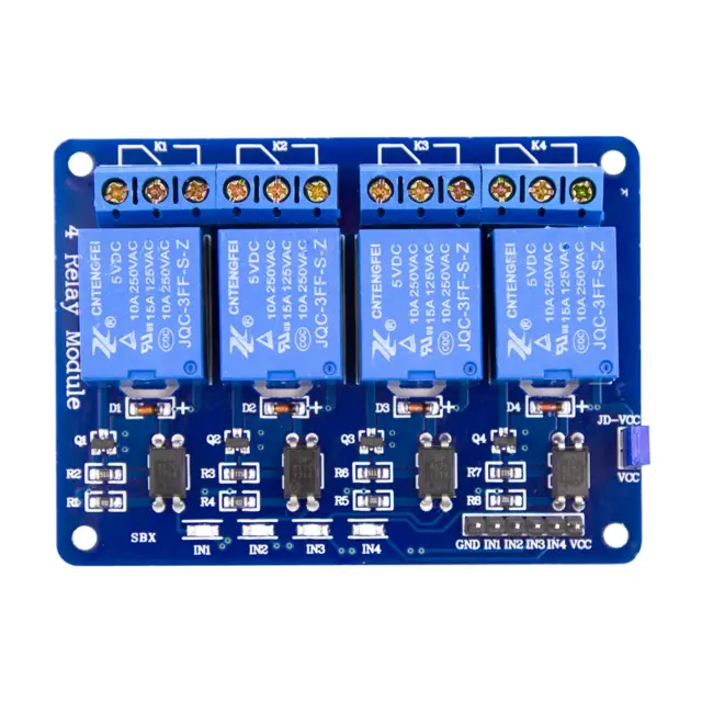 3 units! 4 Channel 5V Relay Module 250V 10A Relays for Arduino, Automation & IoT 3