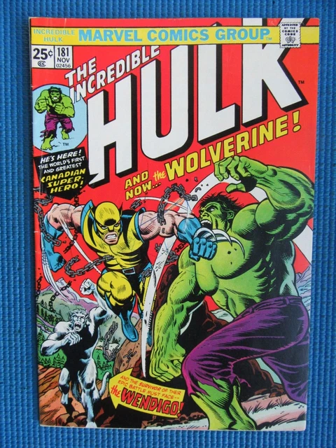 Incredible Hulk # 181 - (Fn+) -1St Full Appearance Of Wolverine-White Pages
