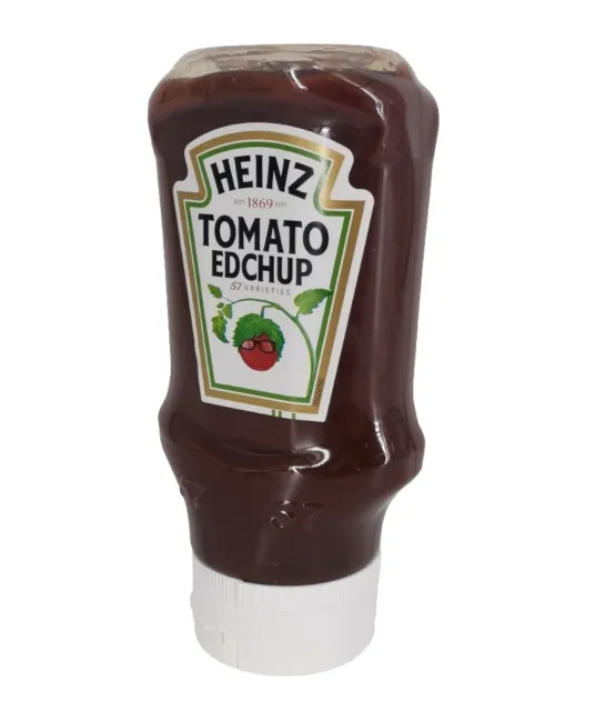 New (Expired) Heinz Tomato Sauce Ketchup Edchup Bottle Ed Sheeran Edition RARE