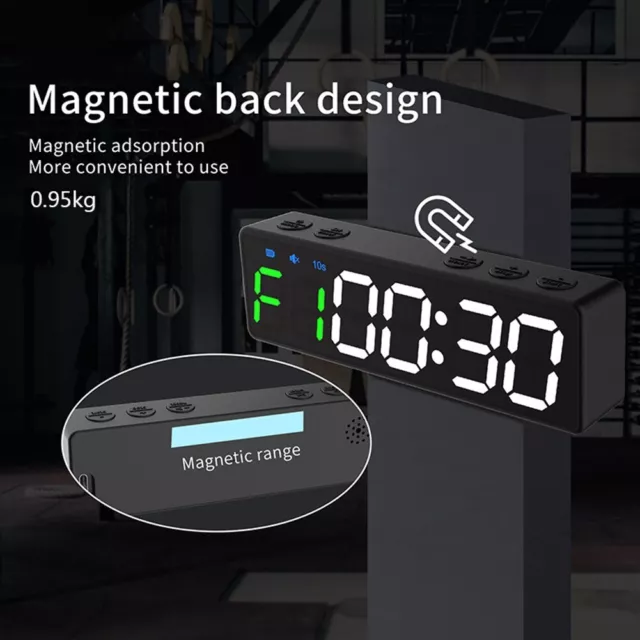 Horloge minuterie magnétique longue durée à batterie pour entraînement physi