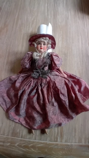 ANCIENNE GRANDE POUPÉE de Salon Boudoir vintage (manque 3 doigts) 83 cm EUR 50,00 - FR
