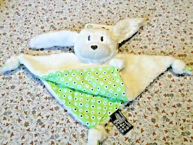 C/ Doudou Orchestra Lapin Blanc Vert Ronds Plat Carre 25/25Cm 100% Neuf 6 Dispo