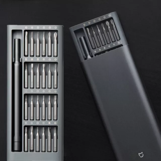 Screwdriver Set Daily Use Screw Kit 24 Precision Magnetic Bits Alluminum Screw