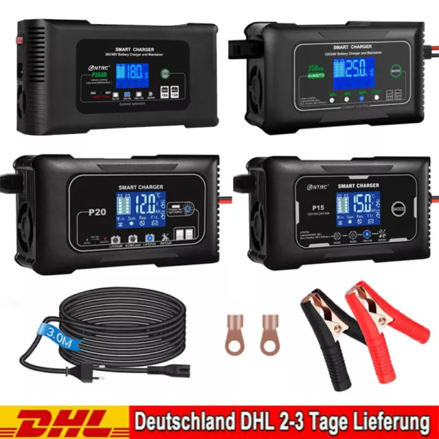 15A-25A 12V/24V/36V/48V Batterie Ladegerät LiTime LiFePO4 autobatterie ladegerät