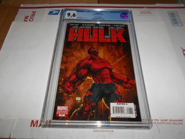Hulk #6 Cgc 9.6  Michael Turner Cover Red Hulk (Combined Shipping Available)