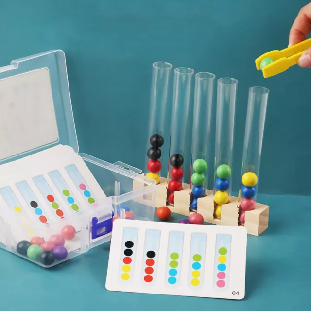 Clip Beads Test Tube Toys For Children Logic Concentration Fine Motor Training