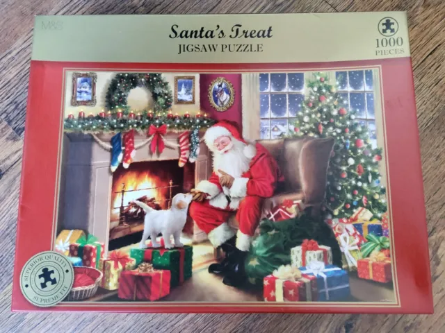 WH Smith "Santas Treat" 1000 piece jigsaw puzzle - Used