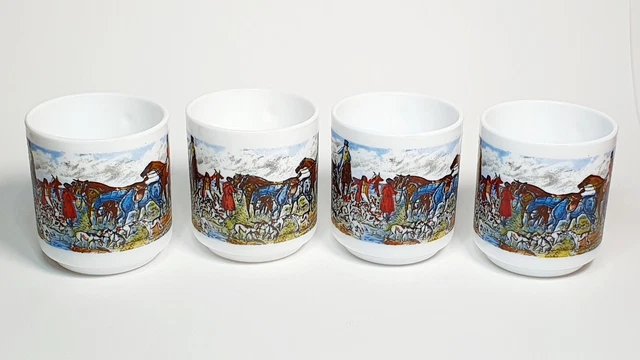 Tasses Sous Tasses Evolution Pensees Arcopal Arques France ( 20