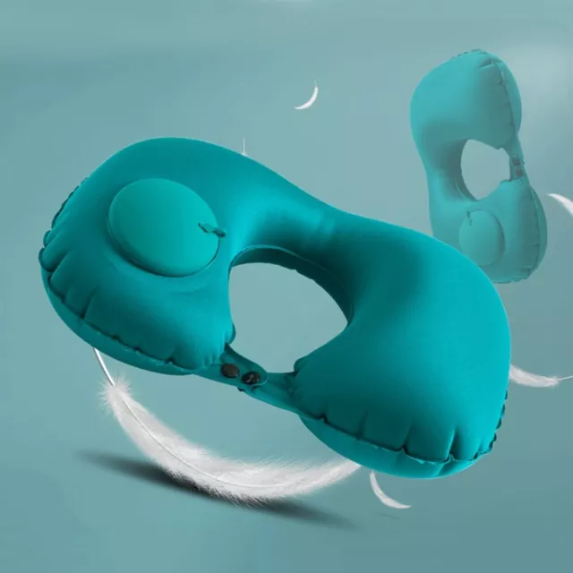 Inflatable Travel Head & Neck Pillow U Shape Headrest Cushion sleep pillow