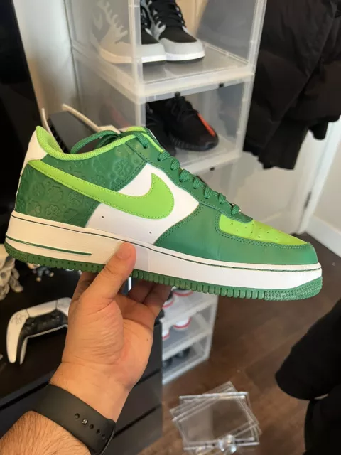 nike air force 1 - st patricks day/shamrock - size 9.5