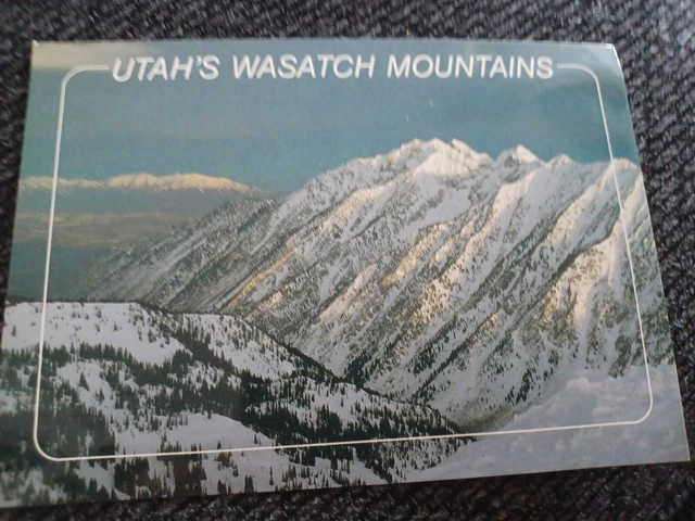 Wasatch Mountains Salt Lake City Utah RPPC Postcard