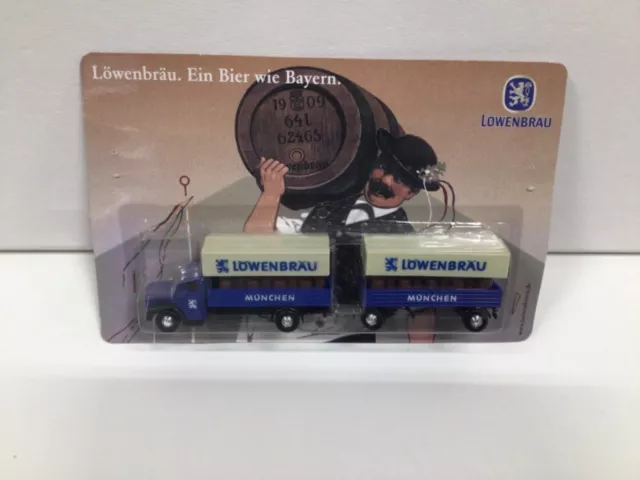 1:87 H0 Oldtimer Truck Mercedes  ,,Löwenbräu München,, NEU in OVP  (68)