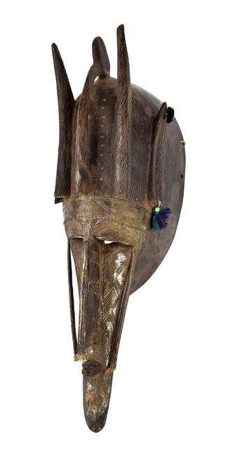 Marka Mask Wood Metal Mali African Art
