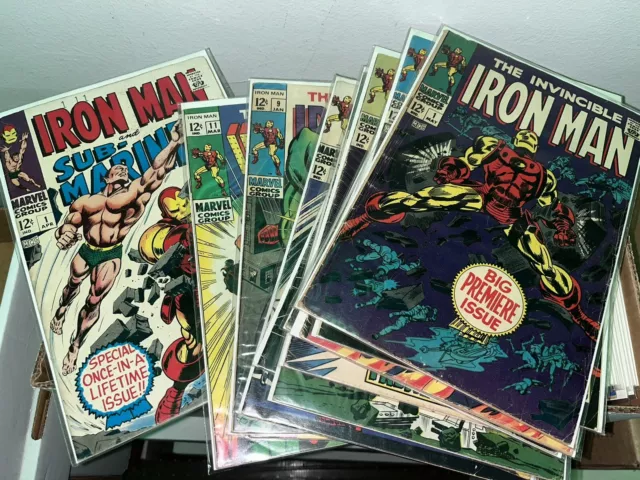 Huge Iron Man (1968) Lot, Complete Series Set w/#s 1-332 + Vol 2, 3, 4 w/55, 128
