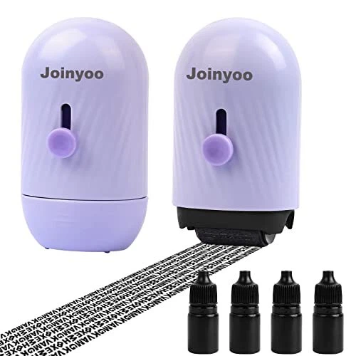 Identity Protection Roller Stamp Joinyoo Wide ID Theft Protector Stamp 2Pcs C...