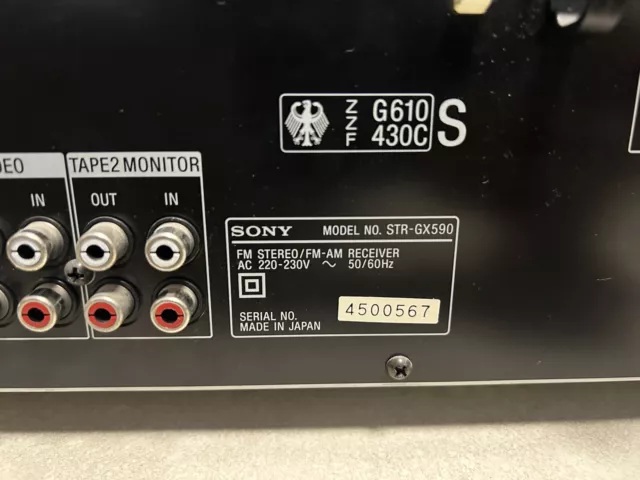 SONY STR-GX315 Stereo/FM-AM Receiver Verstärker 3