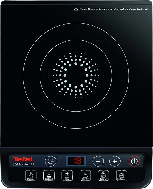 TEFAL EVERYDAY INDUCTION Portable Hob, integrated timer, 6 preset