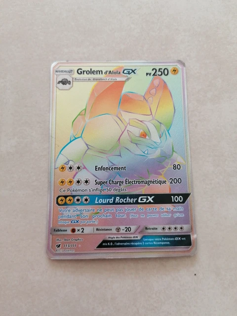 POKEMON - GOLEM Gx ( Grolem D'alola Gx) - 113/111 Secrete Rare Sl4 EUR 50,00 - PicClick FR POKEMON - GOLEM Gx ( Grolem D'alola Gx) - 113/111 Secrete Rare Sl4 EUR 50,00 - PicClick FR