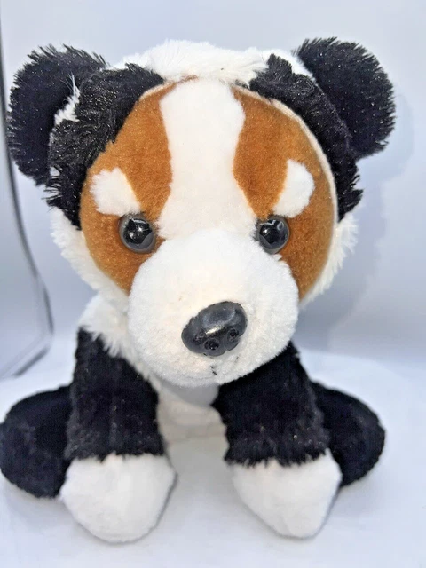 Kellytoy Dog In Panda Bear Costume Plush 10" Stuffed Animal Toy Puppy White
