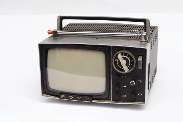 SONY MICRO TV MODEL TV5-503M ALL TRANSISTOR ANALOG PORTABLE VINTAGE JAPAN 1960's - Photo, audio & vidéo
