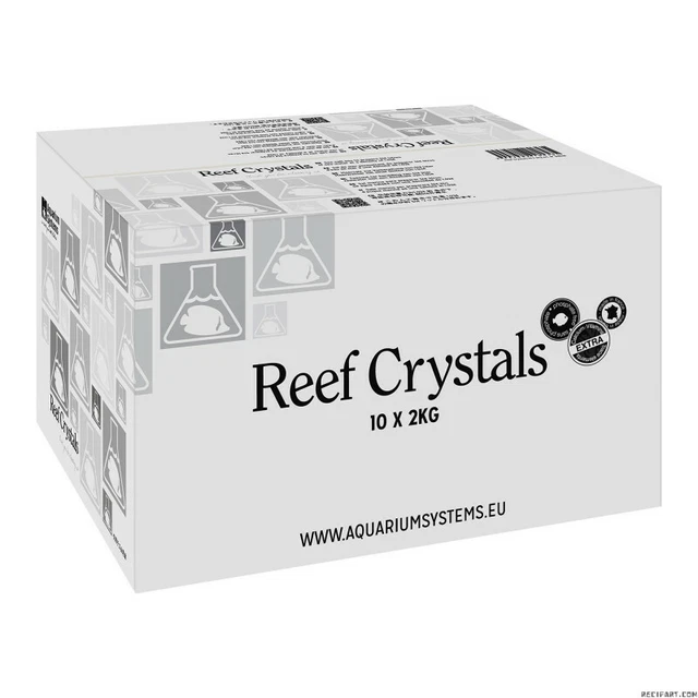 Aquarium Systems Reef Crystals Salt Box 10 X 2Kg Bag Marine 20Kg Sea Fish Tank