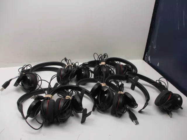 Lot of 10 Jabra Evolve 20  Mono HSC016 Noise Canceling USB Headset 4993-823-109