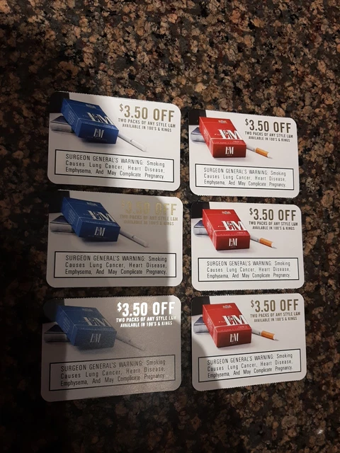 L&M Coupons   $21.00 Value EXP 1/31/2024