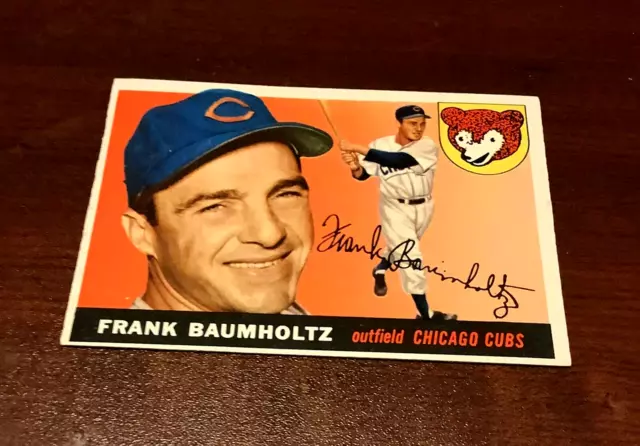 1955 Topps #172 Frank Baumholtz Chicago Cubs