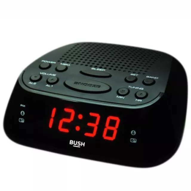 Bush Alarm Clock Radio AM/FM CR-07PL 9173196 R